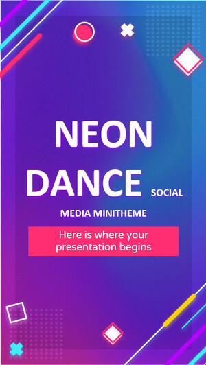 Neon Dance Social Media Minitheme