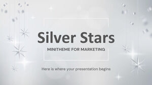 Pazarlama için Silver Stars Mini Teması