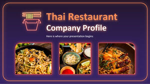 Thai Restaurant Company Profile