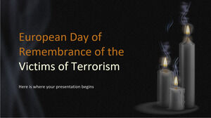 Avrupa Terör Kurbanlarını Anma Günü