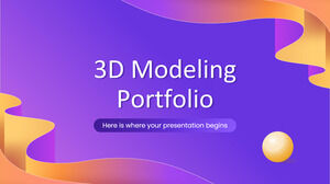 Portfolio modelowania 3D