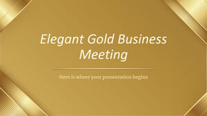 Elegante Reunião Dourada