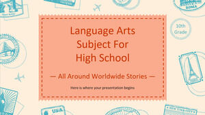 Materia de artes del lenguaje para la escuela secundaria - 10.° grado: Historias en todo el mundo (ILA)