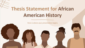 아프리카계 미국인 역사에 대한 논문 성명