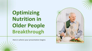 高齢者の栄養を最適化する画期的な進歩