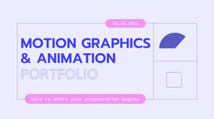 モーショングラフィックスとアニメーションのポートフォリオ