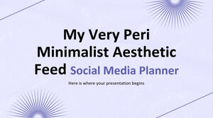 My Very Peri Minimalist Aesthetic Feed - Social Media Planner