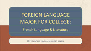 Üniversite için Yabancı Dil Bölümü: Fransız Dili ve Edebiyatı