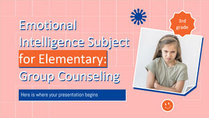 Sujet d'intelligence émotionnelle pour l'élémentaire - 3e année : conseil de groupe