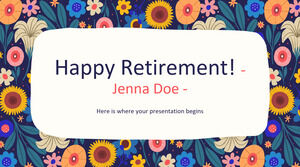Szczęśliwej emerytury! Minimotyw Jenny Doe