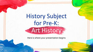 Pre-K の歴史科目: 美術史