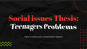 Tesi su questioni sociali: problemi degli adolescenti