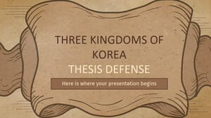 Verteidigung der Dissertation über die drei Königreiche Koreas