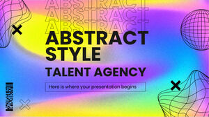 Agencja talentów w stylu abstrakcyjnym