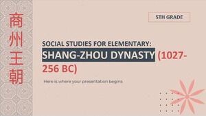 Subiect de studii sociale pentru elementar - clasa a V-a: dinastia Shang-Zhou (1027-256 î.Hr.)
