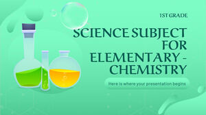 Научный предмет для начальной школы – 1 класс: химия