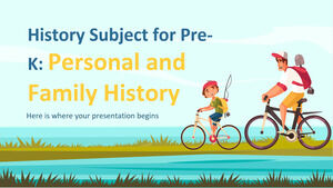 Assunto de História para Pré-K: História Pessoal e Familiar