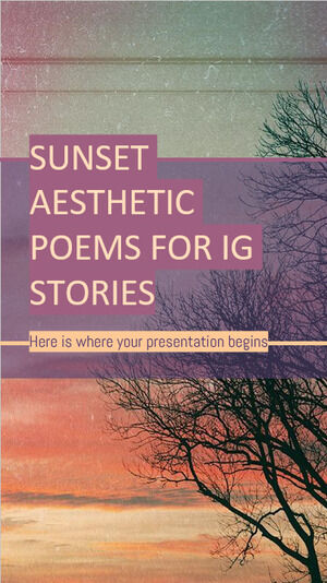 Poezii estetice la apus de soare pentru povești IG
