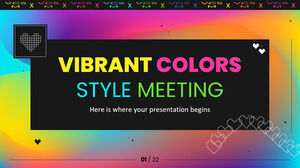 Întâlnire de stil de culori vibrante