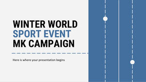 Campaña MK del evento deportivo mundial de invierno