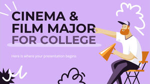 Especialización en cine y cine para la universidad