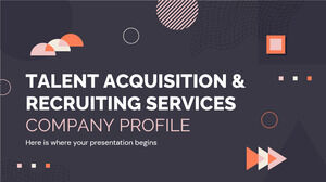Profil de l'entreprise - Services d'acquisition de talents et de recrutement