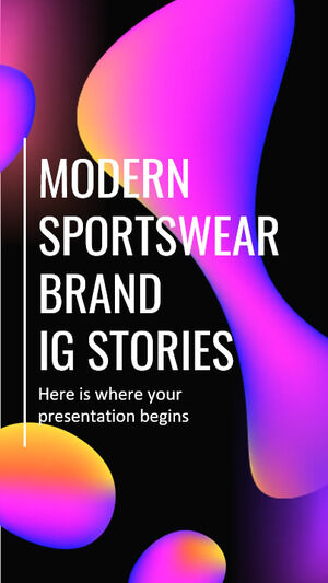 Historias de IG de marcas de ropa deportiva moderna