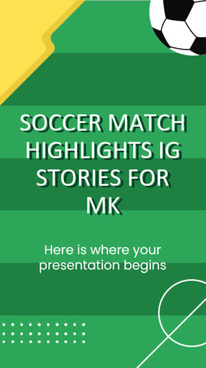 Основные моменты футбольного матча IG Stories для MK