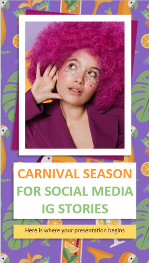 Sezonul de carnaval pentru Social Media IG Stories