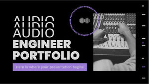 Portfolio für Audioingenieure