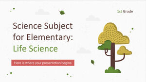 Naturwissenschaftliches Fach für die Grundschule – 1. Klasse: Biowissenschaften
