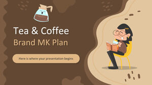 Plan MK de la marque de thé et de café