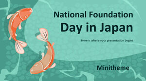 Minitema do Dia Nacional da Fundação no Japão