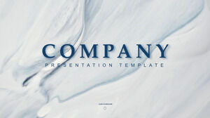 Download gratuito di modelli PPT per dimostrazioni aziendali europee e americane con uno sfondo liquido blu e bianco