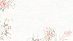 Two elegant watercolor floral PPT background images