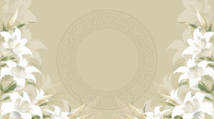 Obraz tła PPT przedstawiający tło lilii akwarelowej
