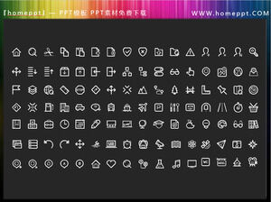 112 Vector Colorable Education Theme PPT Icon Materials Download