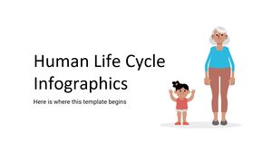 Infografiken zum menschlichen Lebenszyklus