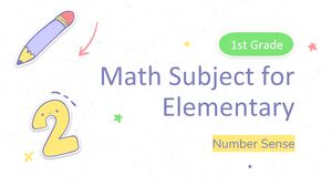 Math Subject for Elementary - 1st Grade: Number Sense
