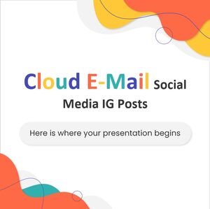Publicaciones de IG en redes sociales de correo electrónico en la nube
