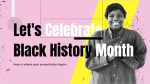 흑인 역사의 달을 축하합시다