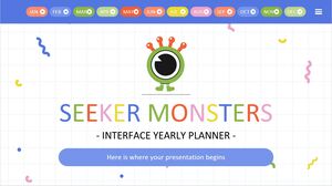Seeker Monsters 인터페이스 연간 플래너