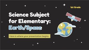 Subiectă de Științe pentru Elementare - Clasa I: Pământ/Spațiu