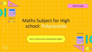 مادة الرياضيات للمدرسة الثانوية - الصف الحادي عشر: كثيرات الحدود