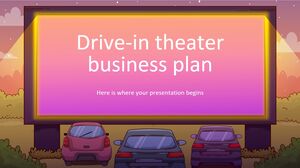 Piano aziendale del teatro drive-in