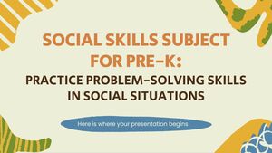 Asignatura de Habilidades Sociales para Pre-K: Practique habilidades de resolución de problemas en situaciones sociales