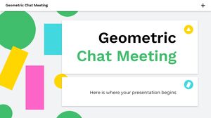 Geometrisches Chat-Meeting