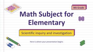 小学校～4年生の算数科目：科学的探究と調査
