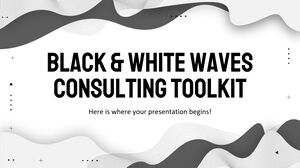 Kit de herramientas de consultoría sobre ondas en blanco y negro