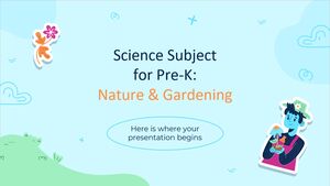 Matière scientifique pour la maternelle : nature et jardinage